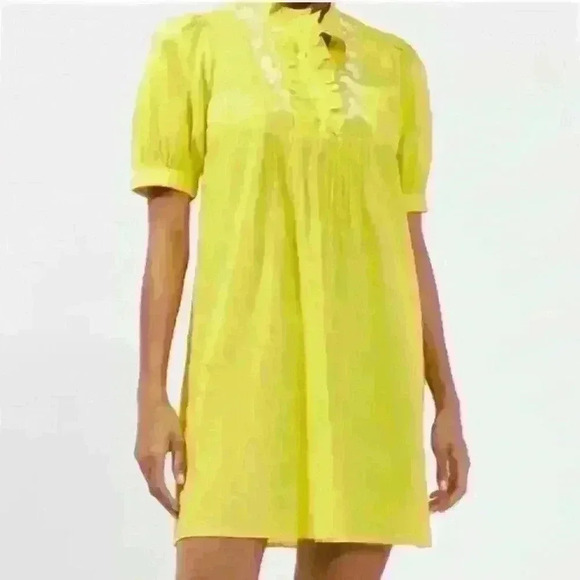 NWT French Connection Alowie
Embroidered Organic Cotton Shift Dress Size S - Picture 3 of 6